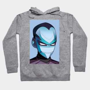 Cartoon boy with blue skin Hoodie